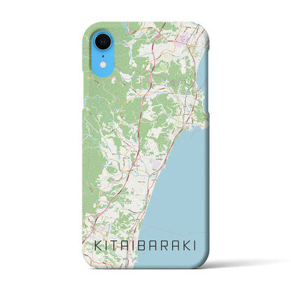 【北茨城（茨城県）】地図柄iPhoneケース（バックカバータイプ）