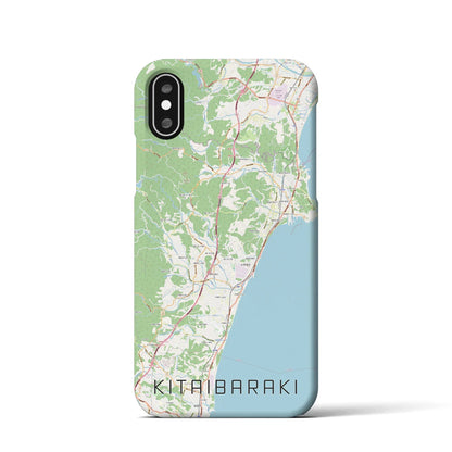 【北茨城（茨城県）】地図柄iPhoneケース（バックカバータイプ）