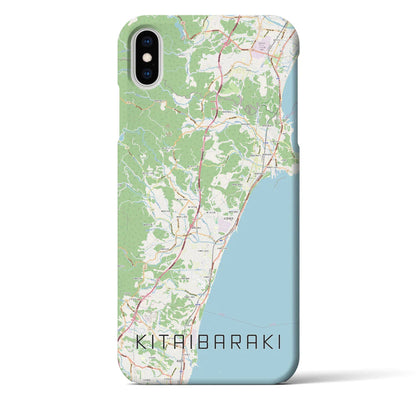 【北茨城（茨城県）】地図柄iPhoneケース（バックカバータイプ）