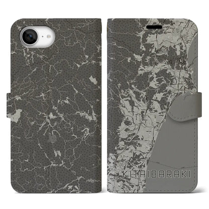 【北茨城（茨城県）】地図柄iPhoneケース（手帳タイプ）