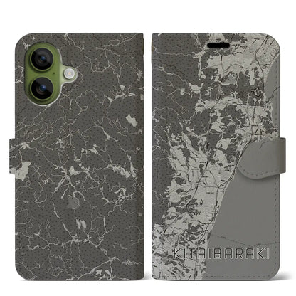 【北茨城（茨城県）】地図柄iPhoneケース（手帳タイプ）