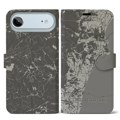 【北茨城（茨城県）】地図柄iPhoneケース（手帳タイプ）