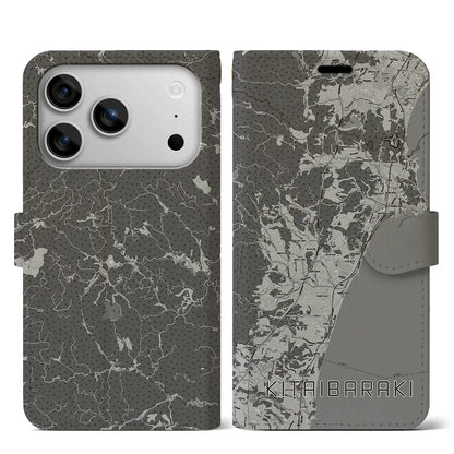 【北茨城（茨城県）】地図柄iPhoneケース（手帳タイプ）