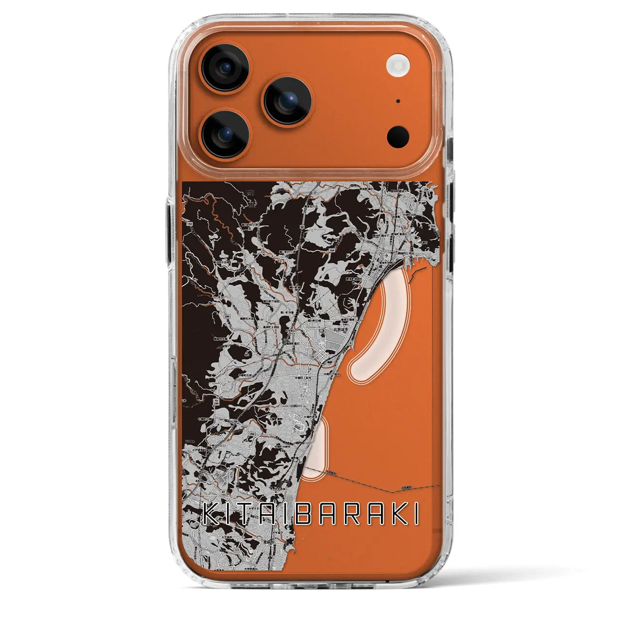 【北茨城（茨城県）】地図柄iPhoneケース（MagSafeタイプ）