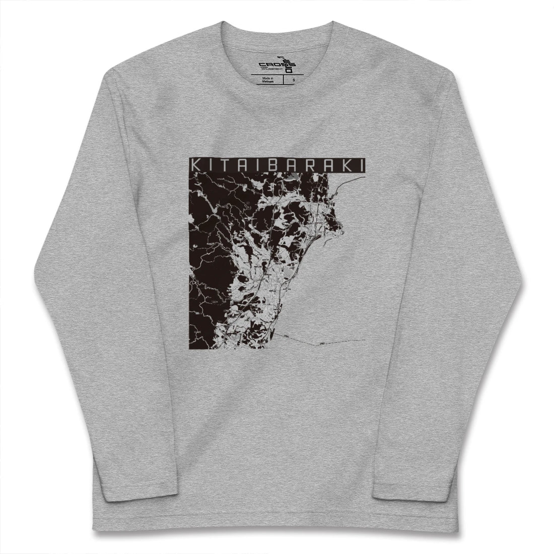 【北茨城(茨城県)】地図柄ロングスリーブTシャツ