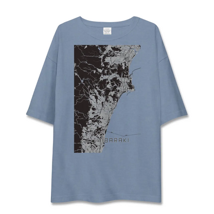【北茨城（茨城県）】地図柄ビッグシルエットTシャツ