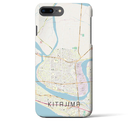 【北島（徳島県）】地図柄iPhoneケース（バックカバータイプ）