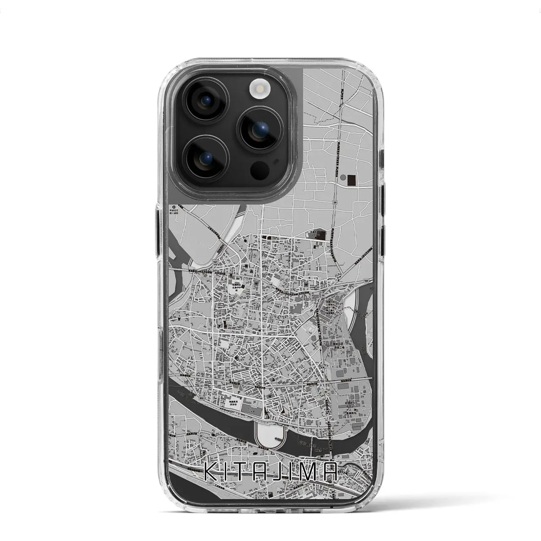 【北島（徳島県）】地図柄iPhoneケース（MagSafeタイプ）