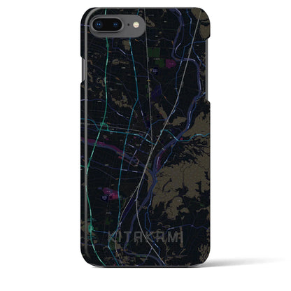 【北上（岩手県）】地図柄iPhoneケース（バックカバータイプ）