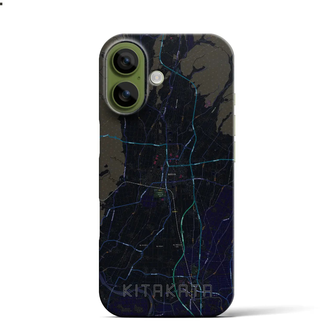 【喜多方（福島県）】地図柄iPhoneケース（バックカバータイプ）