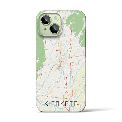 【喜多方（福島県）】地図柄iPhoneケース（バックカバータイプ）