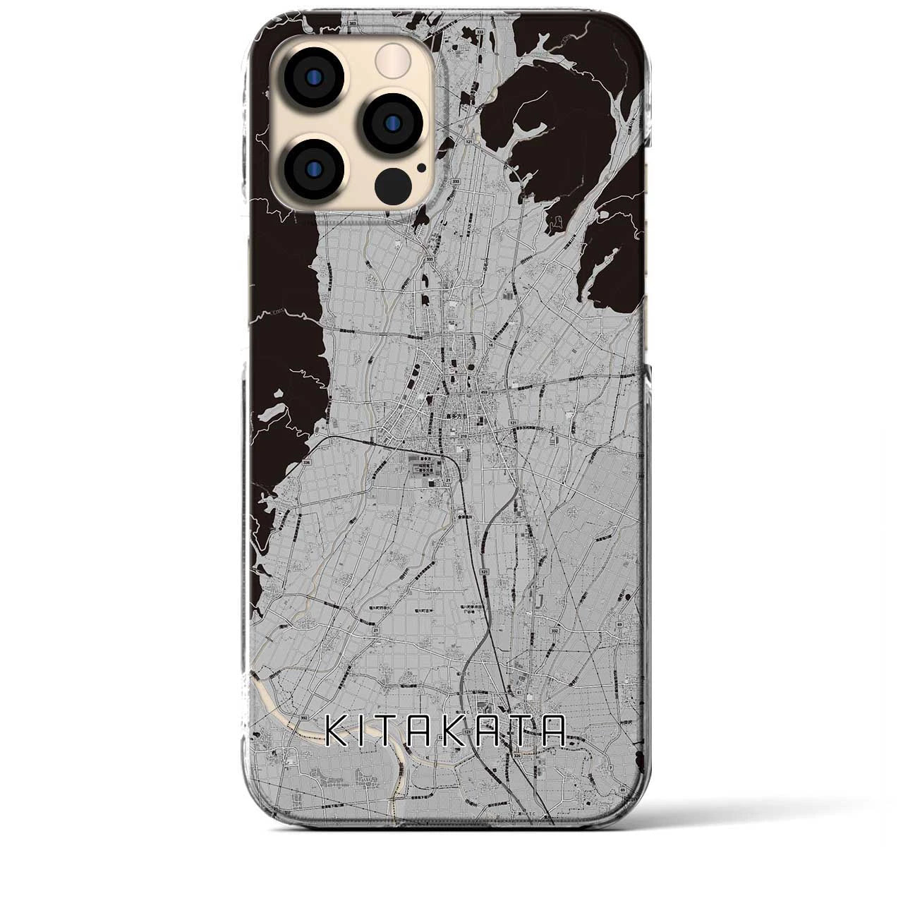 【喜多方（福島県）】地図柄iPhoneケース（クリアタイプ）