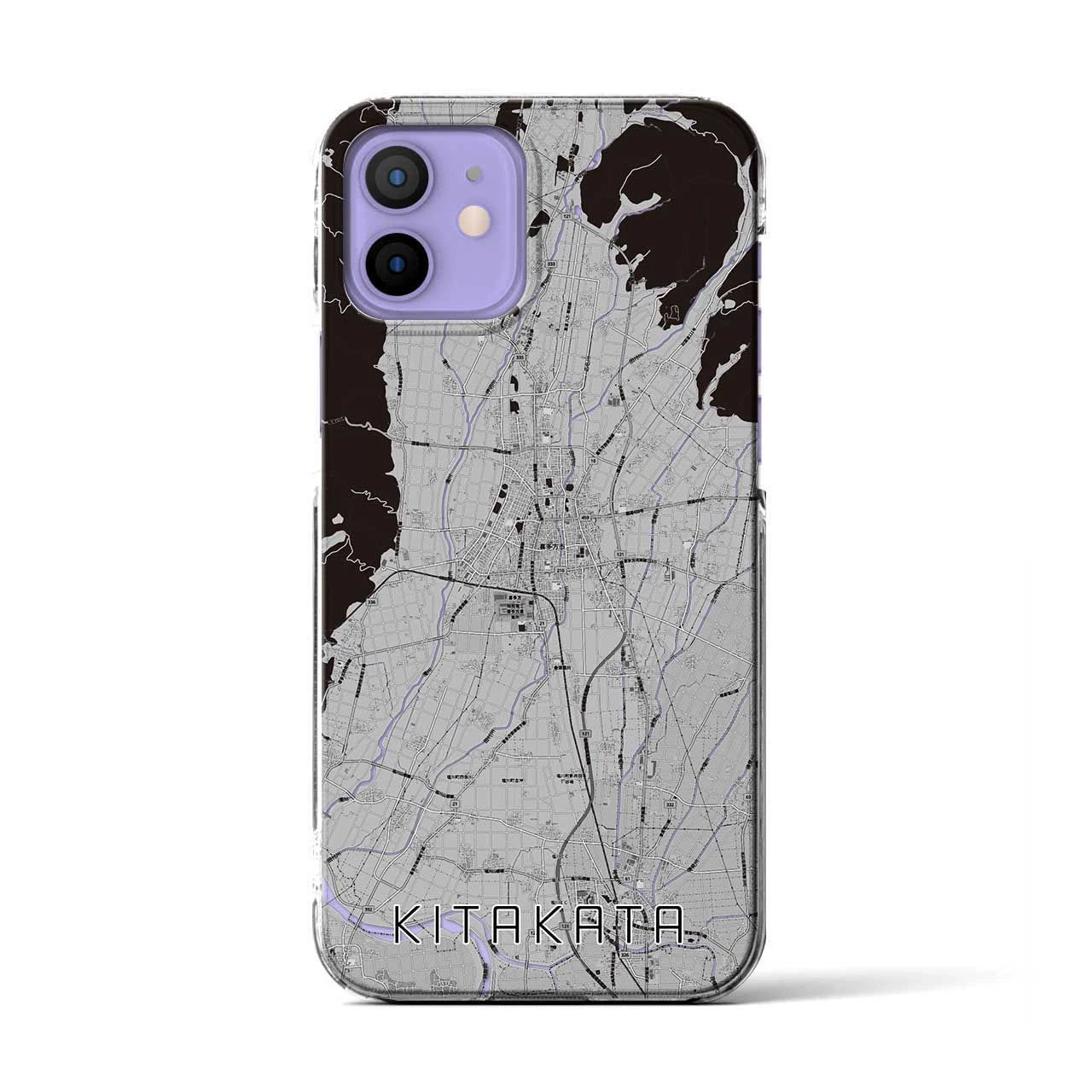 【喜多方（福島県）】地図柄iPhoneケース（クリアタイプ）