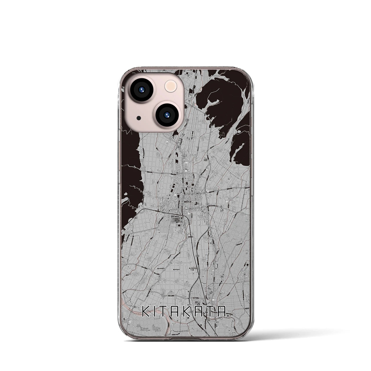 【喜多方（福島県）】地図柄iPhoneケース（クリアタイプ）