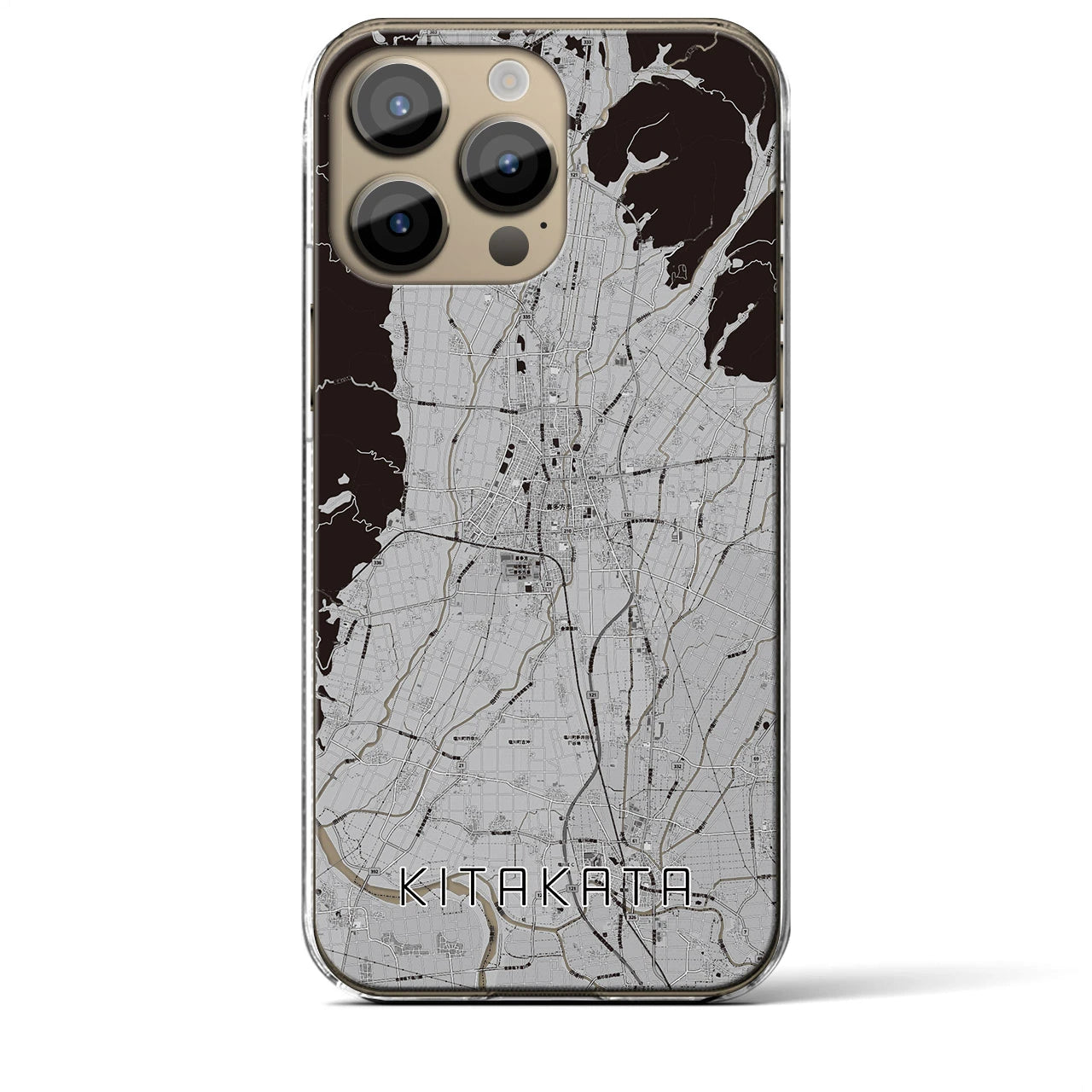 【喜多方（福島県）】地図柄iPhoneケース（クリアタイプ）