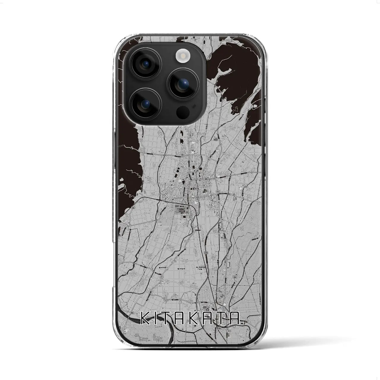 【喜多方（福島県）】地図柄iPhoneケース（クリアタイプ）