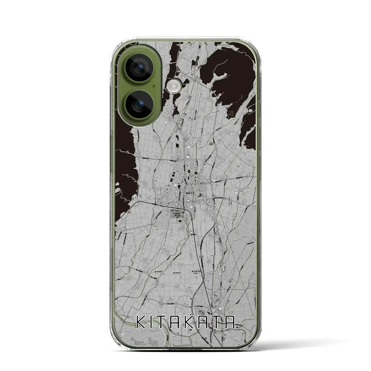 【喜多方（福島県）】地図柄iPhoneケース（クリアタイプ）