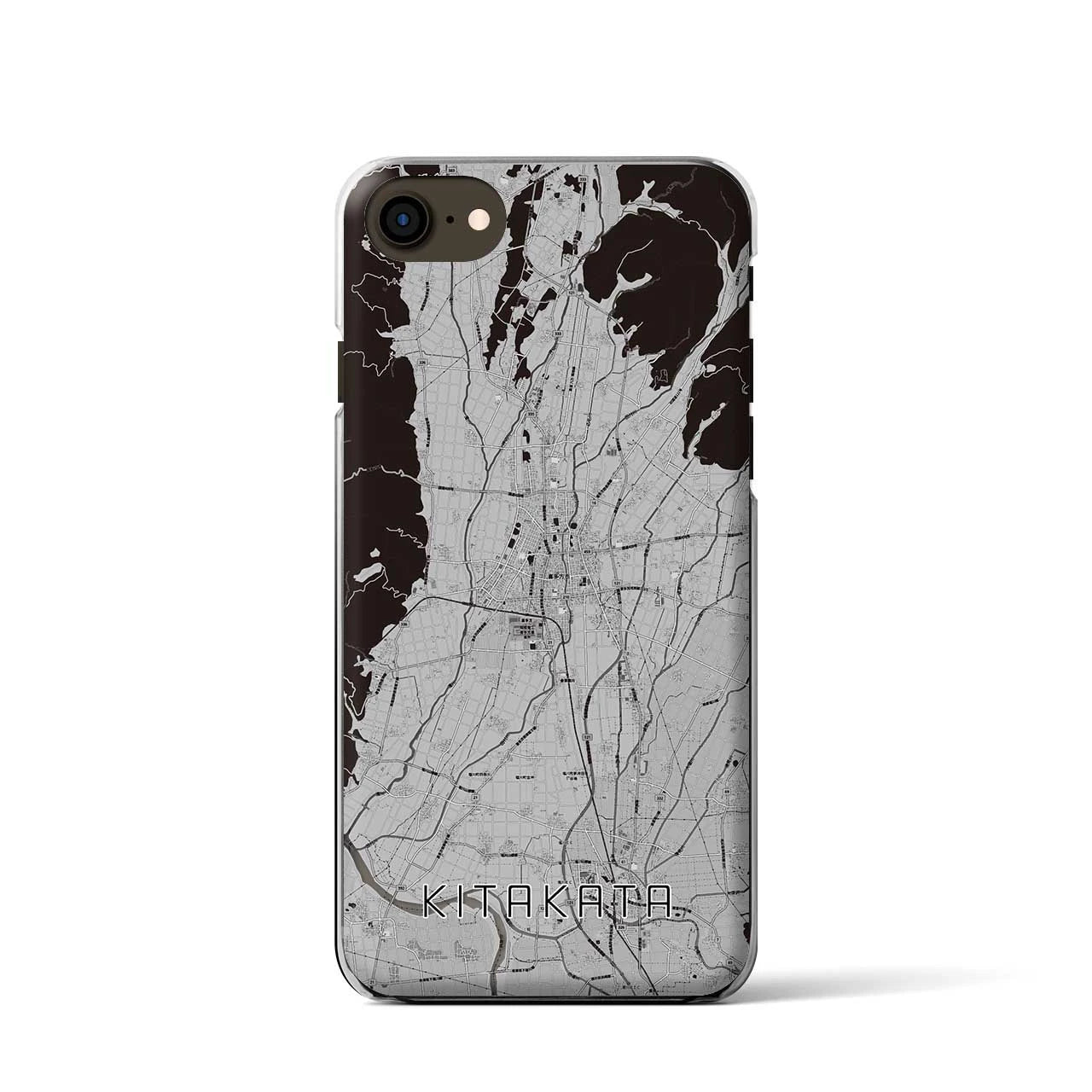 【喜多方（福島県）】地図柄iPhoneケース（クリアタイプ）