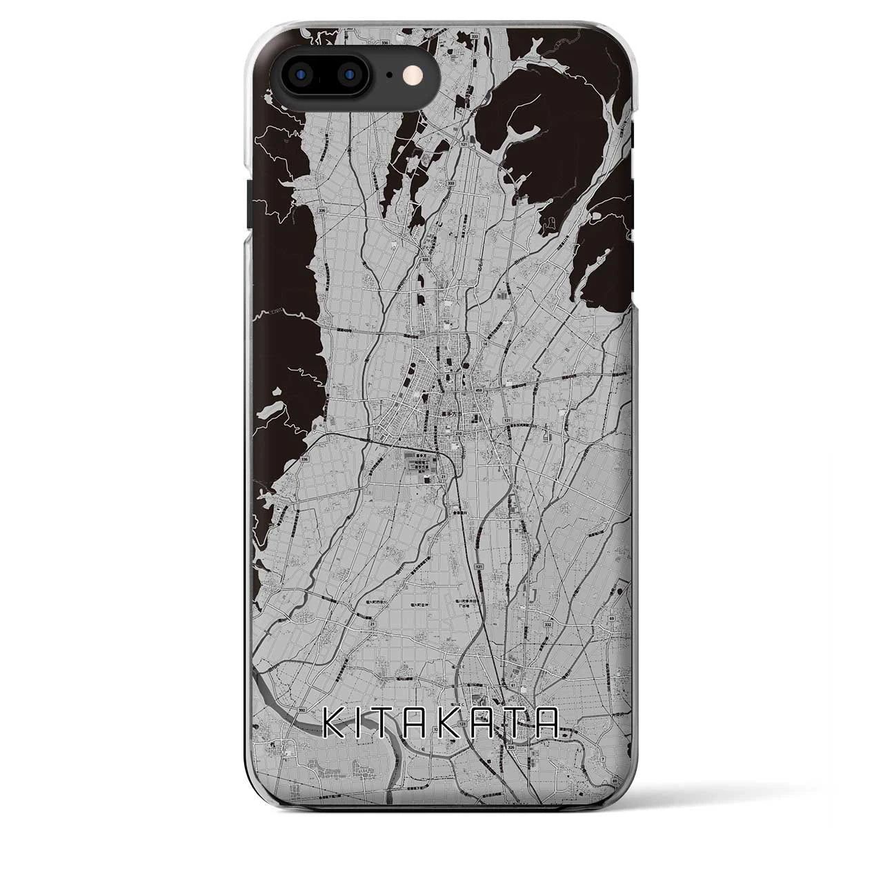 【喜多方（福島県）】地図柄iPhoneケース（クリアタイプ）
