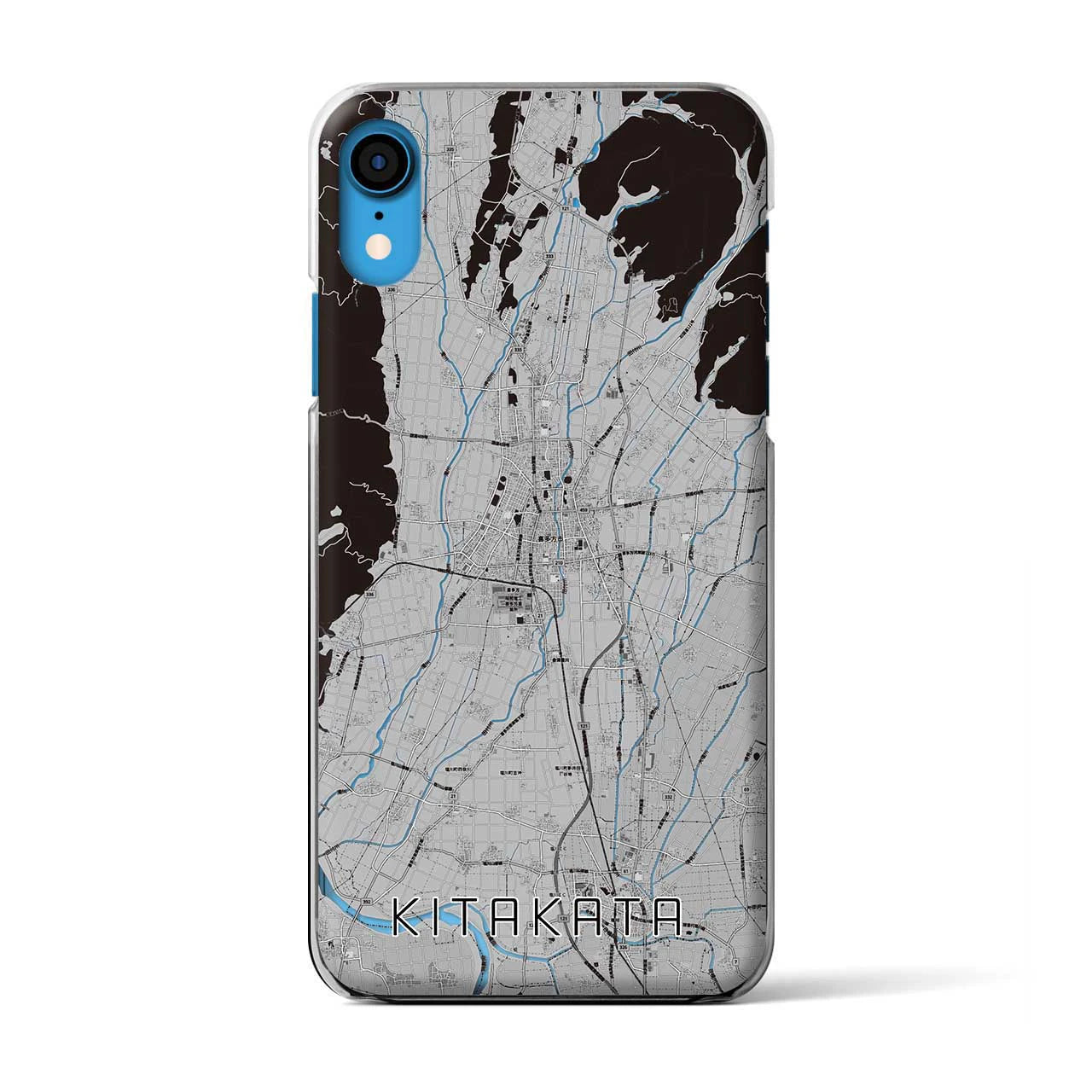 【喜多方（福島県）】地図柄iPhoneケース（クリアタイプ）