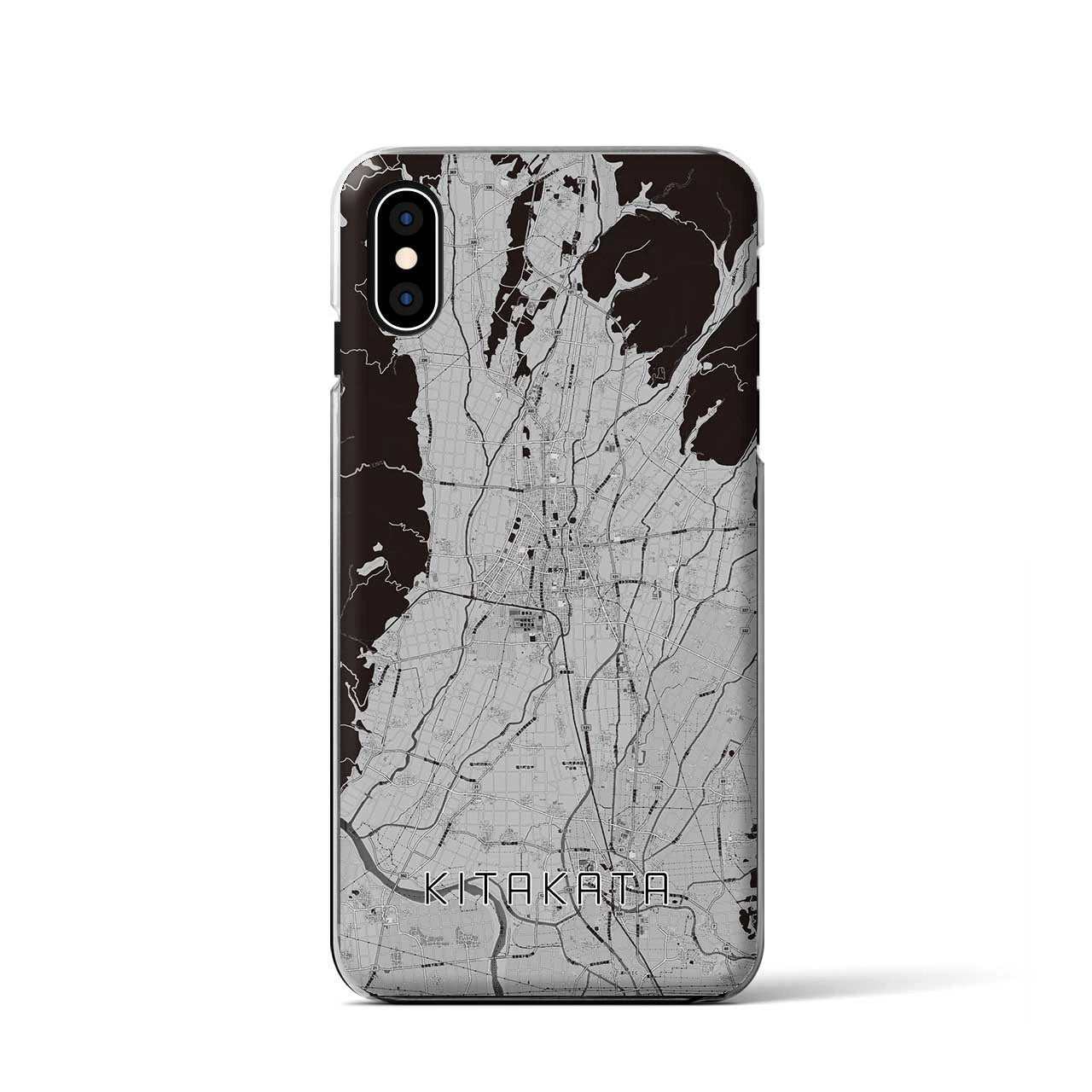 【喜多方（福島県）】地図柄iPhoneケース（クリアタイプ）