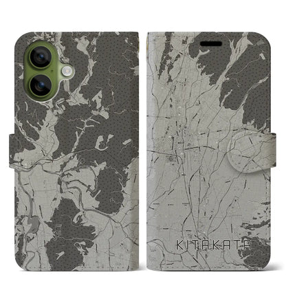 【喜多方（福島県）】地図柄iPhoneケース（手帳タイプ）