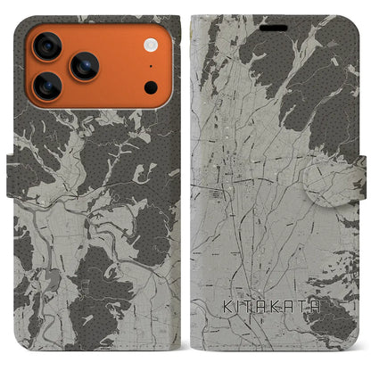 【喜多方（福島県）】地図柄iPhoneケース（手帳タイプ）