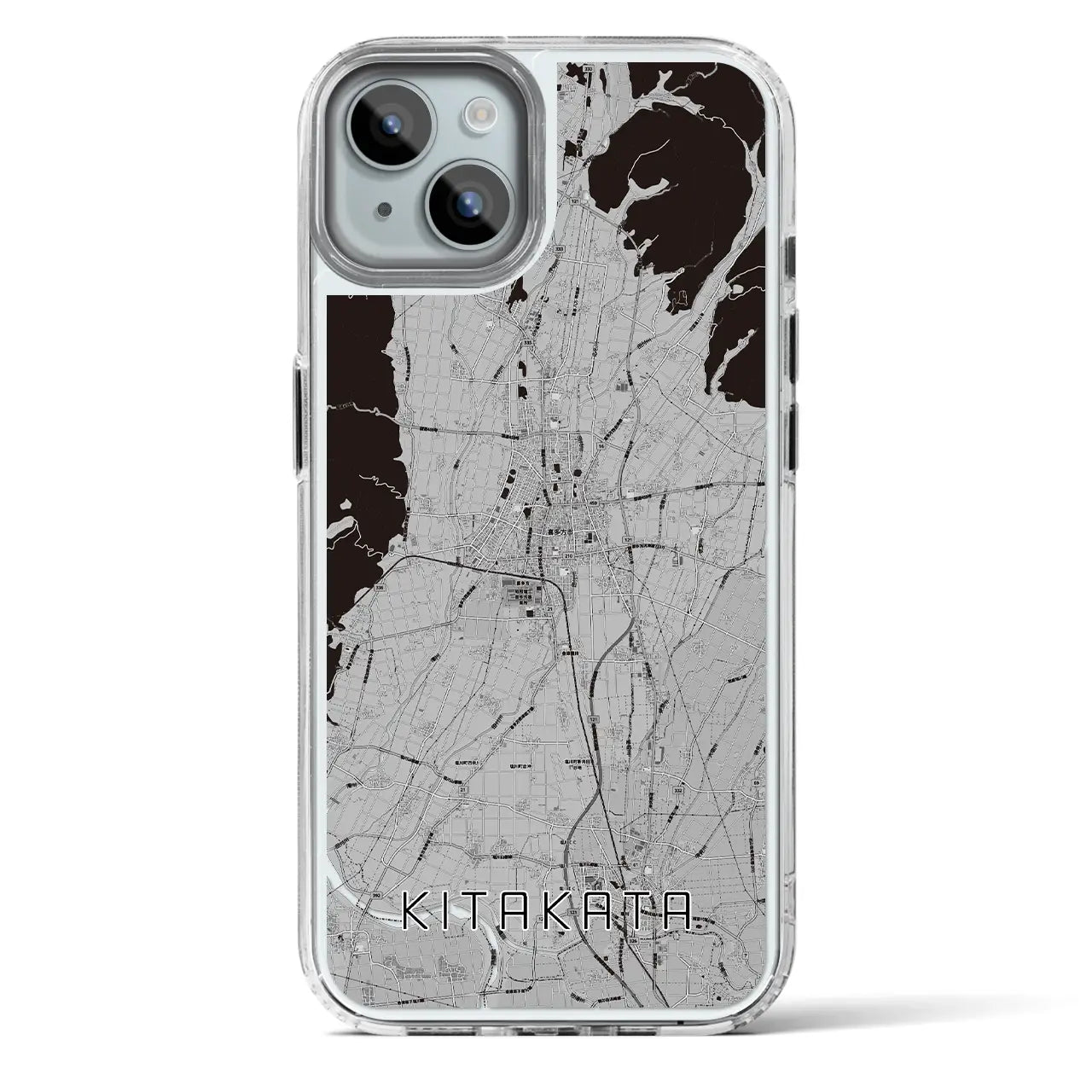 【喜多方（福島県）】地図柄iPhoneケース（MagSafeタイプ）