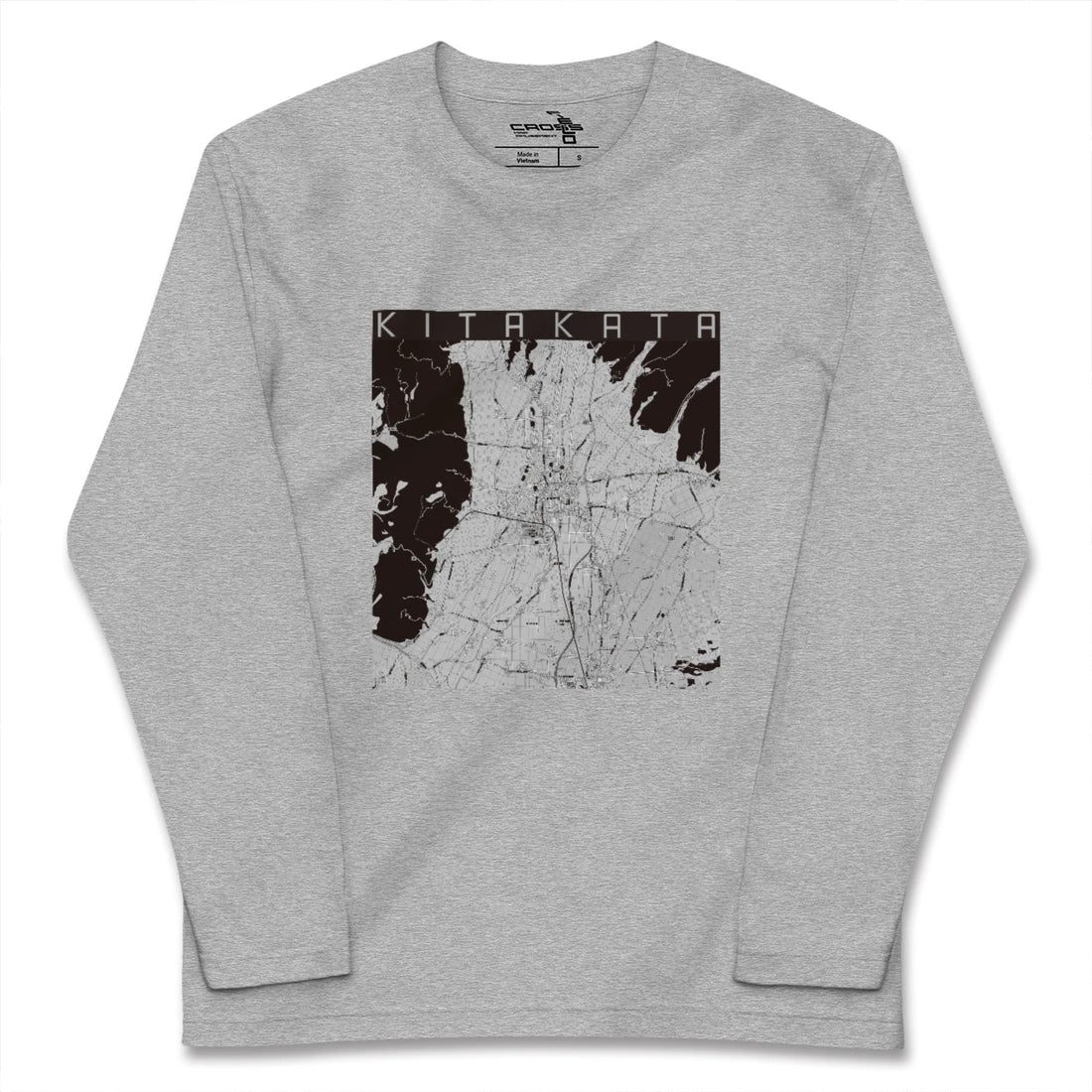 【喜多方（福島県）】地図柄ロングスリーブTシャツ
