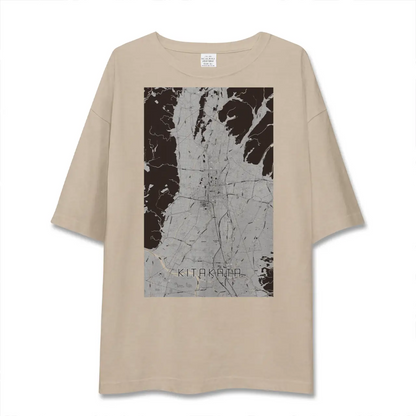 【喜多方（福島県）】地図柄ビッグシルエットTシャツ