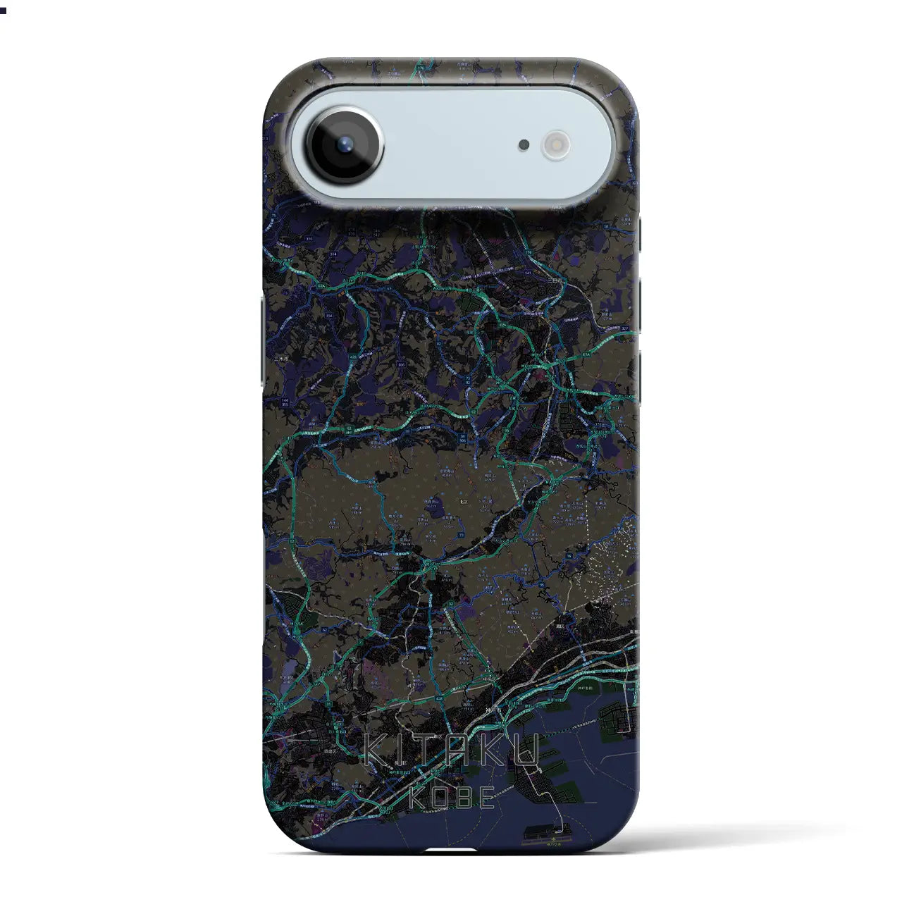 【北区（神戸市）】地図柄iPhoneケース（バックカバータイプ）