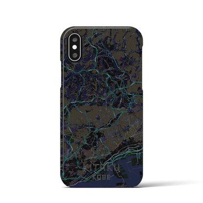 【北区（神戸市）】地図柄iPhoneケース（バックカバータイプ）