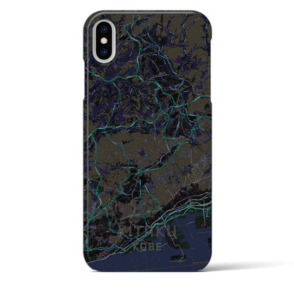 【北区（神戸市）】地図柄iPhoneケース（バックカバータイプ）