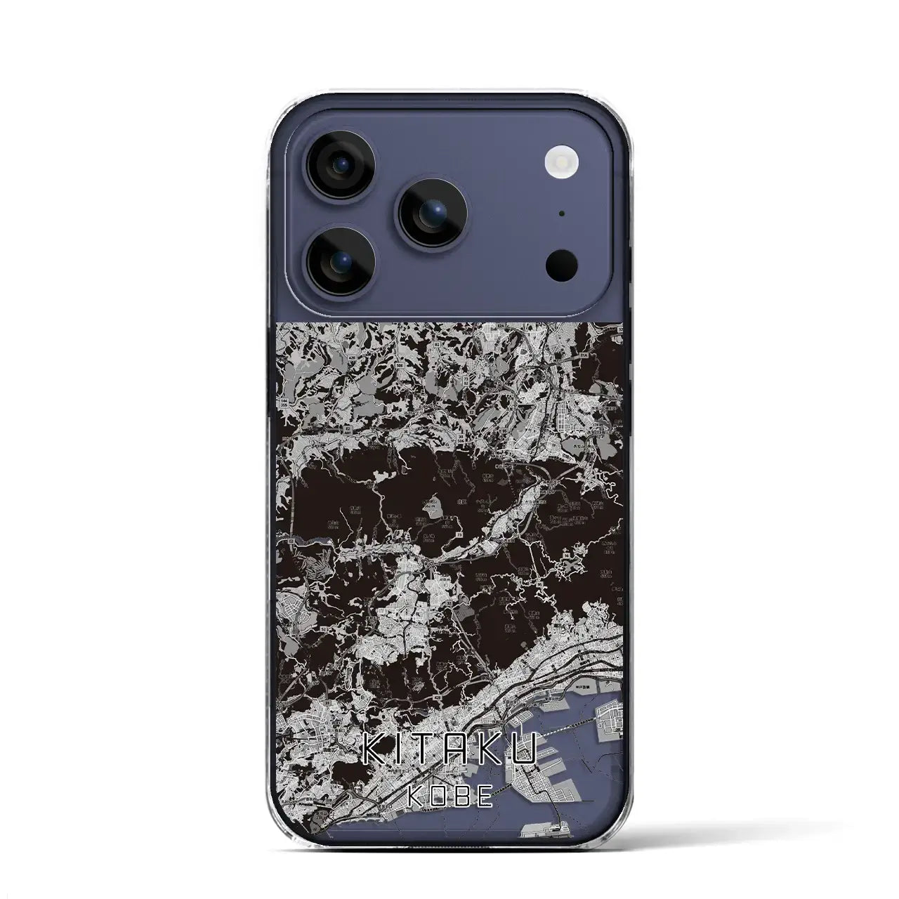 【北区（神戸市）】地図柄iPhoneケース（クリアタイプ）