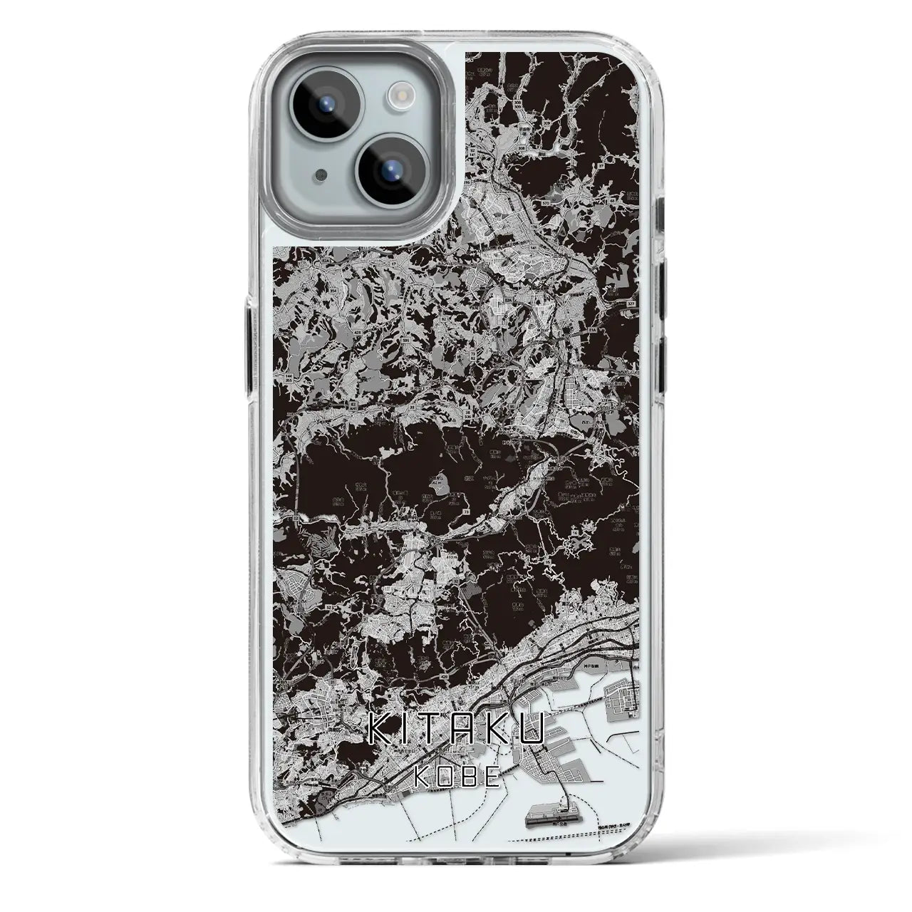 【北区（神戸市）】地図柄iPhoneケース（MagSafeタイプ）