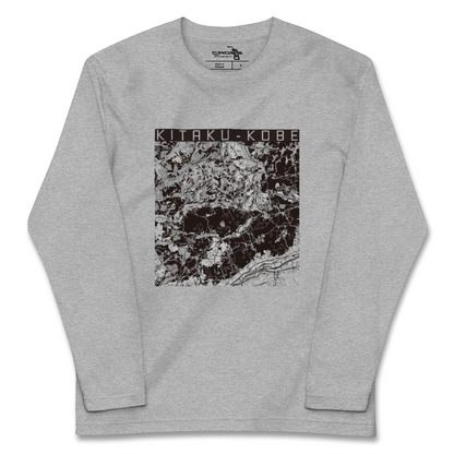 【北区（神戸市）（兵庫県）】地図柄ロングスリーブTシャツ