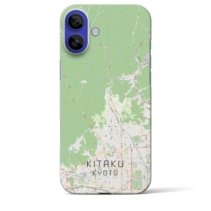 【北区（京都市）】地図柄iPhoneケース（バックカバータイプ）ナチュラル・iPhone 16 Pro Max 用