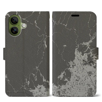 【北区（京都市）】地図柄iPhoneケース（手帳タイプ）