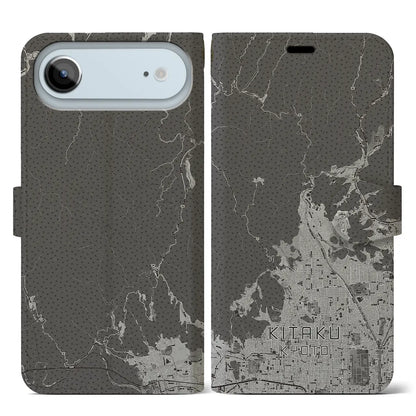 【北区（京都市）】地図柄iPhoneケース（手帳タイプ）