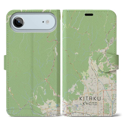 【北区（京都市）】地図柄iPhoneケース（手帳タイプ）