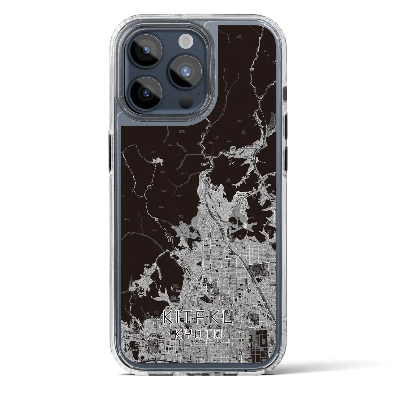 【北区（京都市）】地図柄iPhoneケース（MagSafeタイプ）