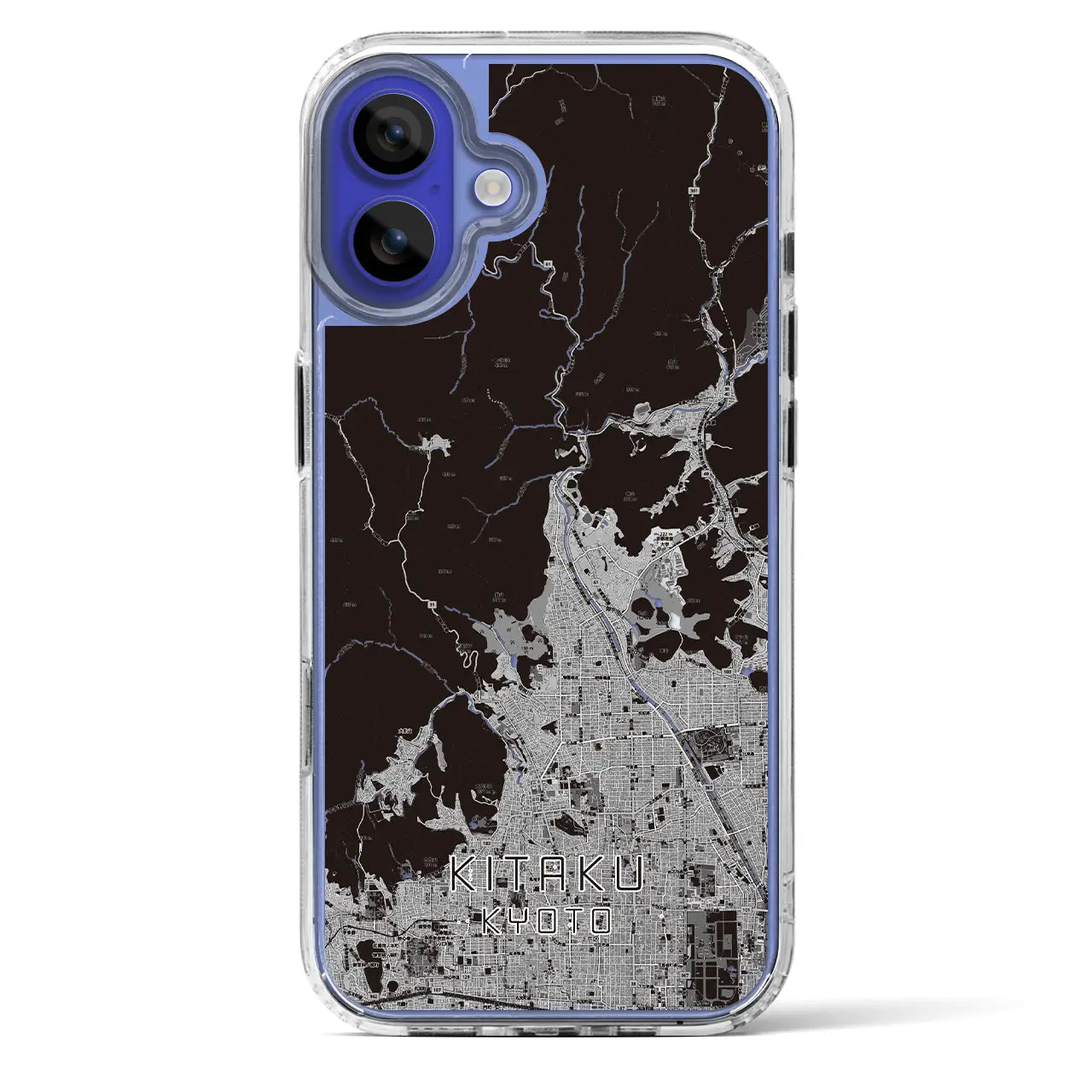 【北区（京都市）】地図柄iPhoneケース（MagSafeタイプ）