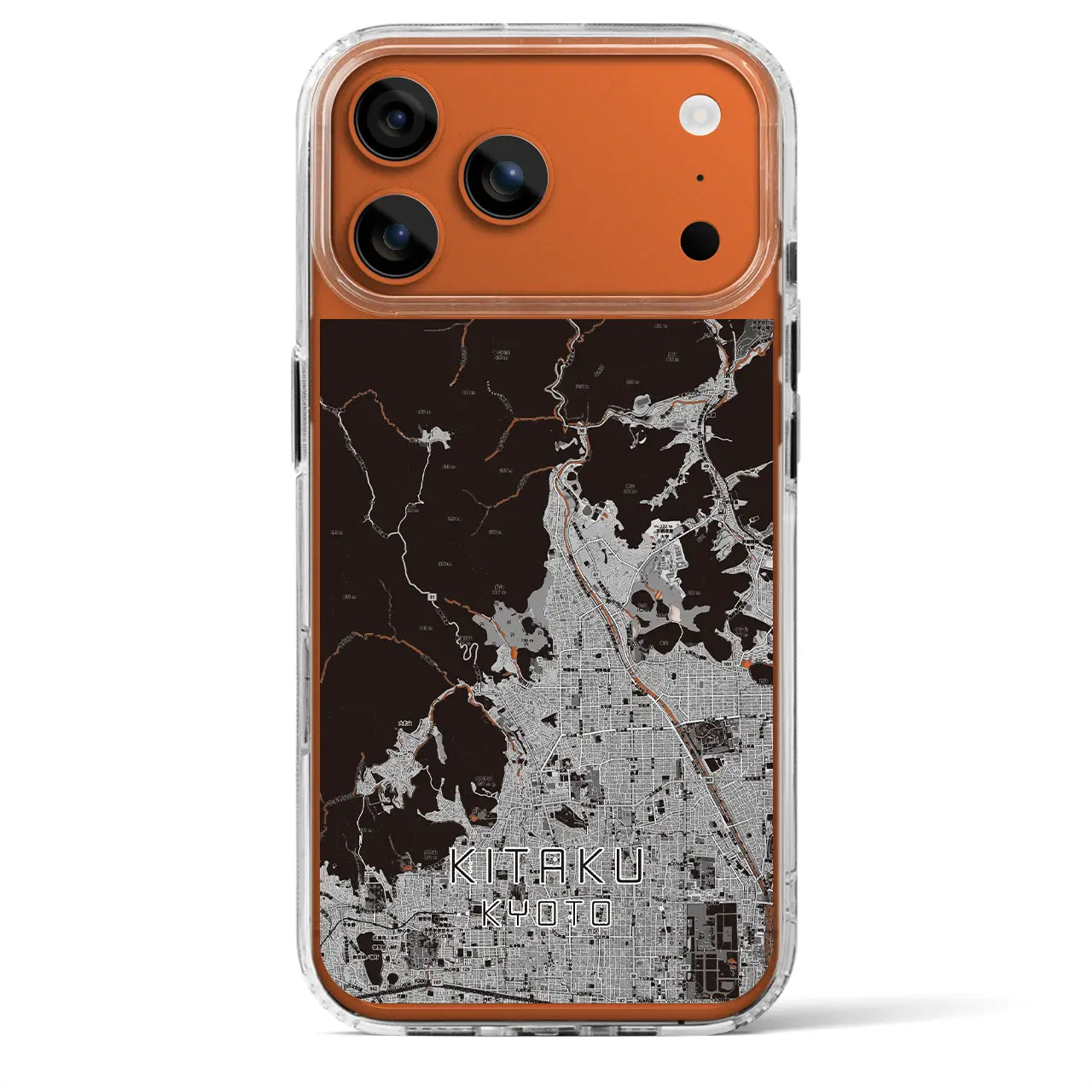 【北区（京都市）】地図柄iPhoneケース（MagSafeタイプ）