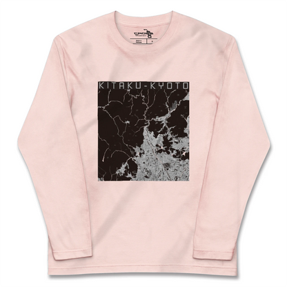 【北区（京都市）（京都府）】地図柄ロングスリーブTシャツ