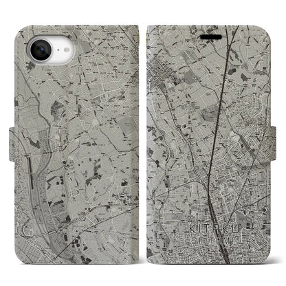 【北区（さいたま市）】地図柄iPhoneケース（手帳タイプ）