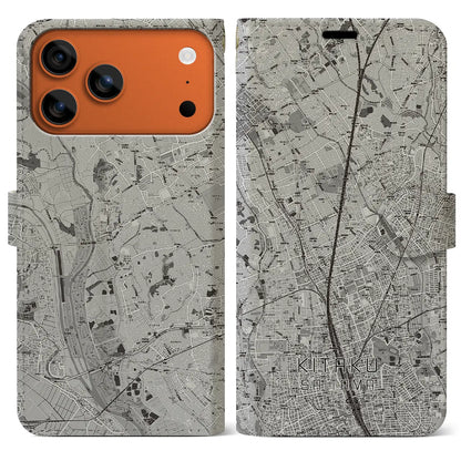 【北区（さいたま市）】地図柄iPhoneケース（手帳タイプ）