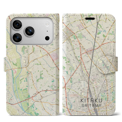 【北区（さいたま市）】地図柄iPhoneケース（手帳タイプ）