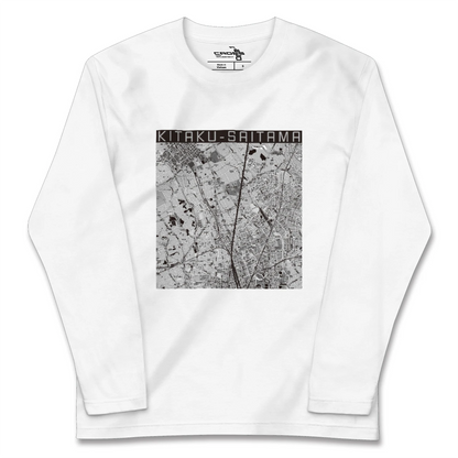 【北区（さいたま市）（埼玉県）】地図柄ロングスリーブTシャツ