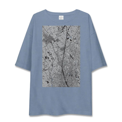 【北区（さいたま市）（埼玉県）】地図柄ビッグシルエットTシャツ