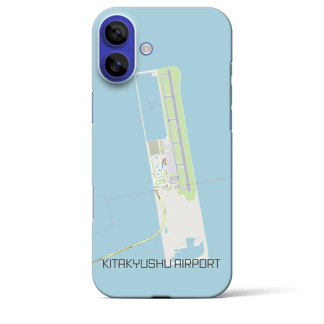 【北九州空港(福岡県)】地図柄iPhoneケース(バックカバータイプ)ナチュラル・iPhone 16 Pro Max 用